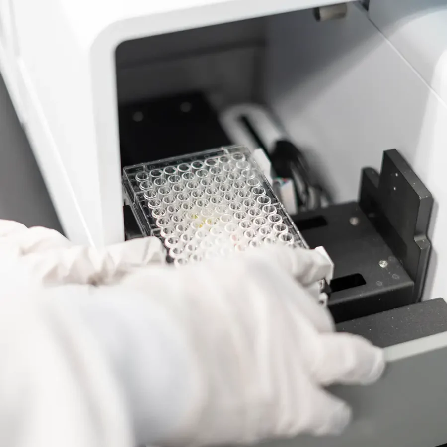 image of a lab worker